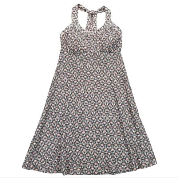 Prana Cali Racerback Halter Top Dress Hiking Outdoor Activewear Workout Dress M - Picture 1 of 12